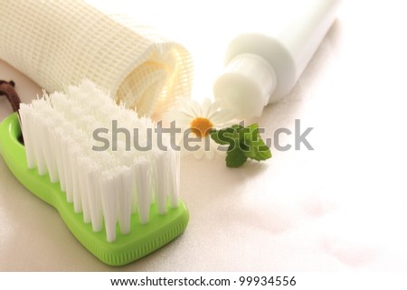 sodium bicarbonate and brush for cleaning tool image
