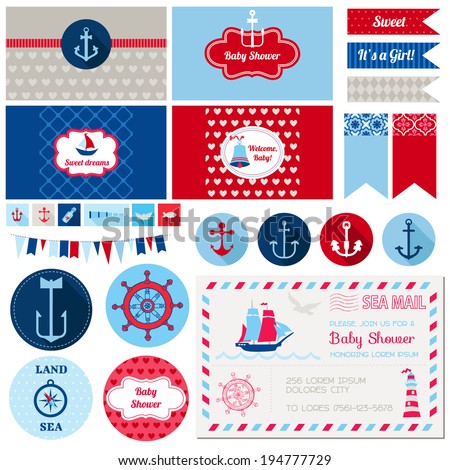 Marinero Bebe Dibujo Nautical Baby Shower Clipart Stunning Free Transparent Png Clipart Images Free Download