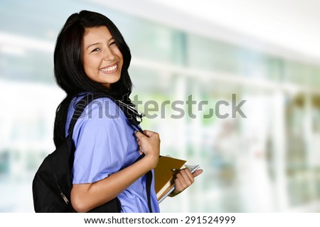 Female who is going to nursing school
