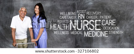 Female nurse ready to give medical attention