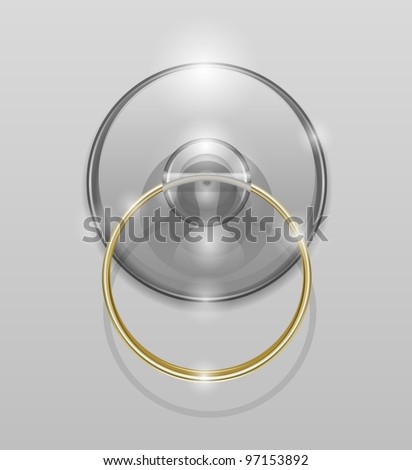 silicone suction cup vector illustration EPS10. Transparent objects used for shadows and lights drawing Photo stock © 
