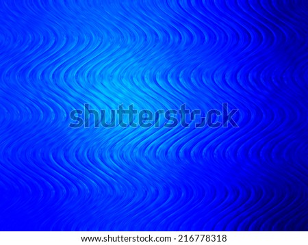 An abstract cold blue glassy background with a pattern of waves and spots. Can be used as a wallpaper.