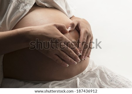 Heart pregnancy Waiting for the loved one to arrive