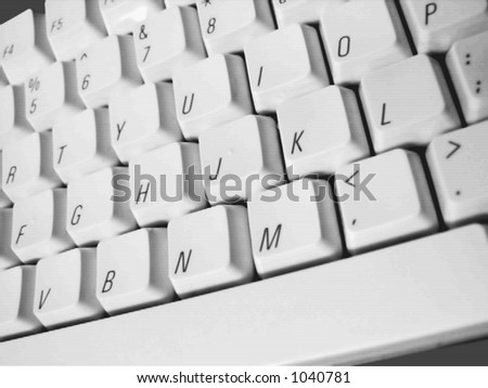 high contrast keyboard, with TV scan lines
