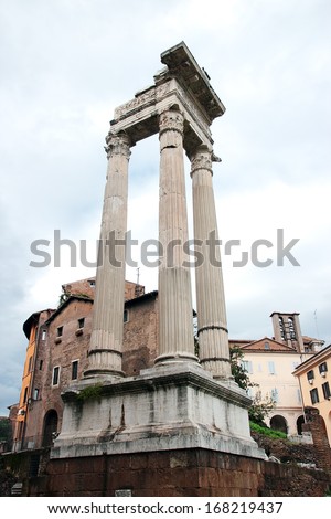 The Temple of Apollo Sosianus is a Roman temple dedicated to Apollo in the Campus Martius, Rome, Italy