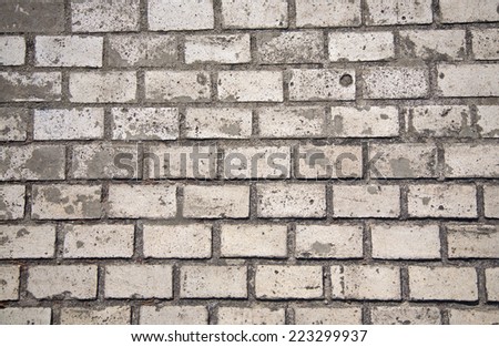 Brick wall. Background of brick wall. Texture of brickwork.