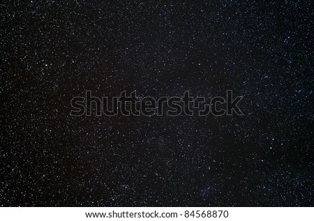 Real photograph of stars in the night sky. Ideal as a background.