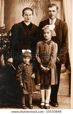 a Victorian family portrait