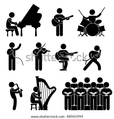 Musician Pianist Guitarist Choir Drummer Harpist Singer Concert