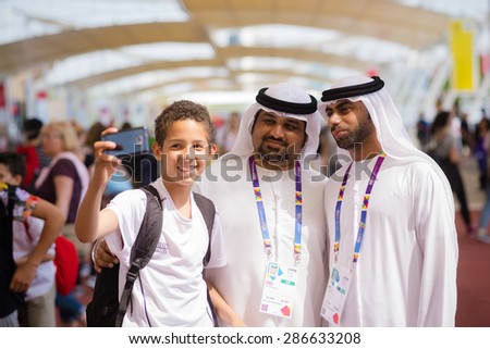 MILAN, ITALY - MAY 27: People visit Expo, universal exposition on the theme of food on MAY 27, 2015 in Milan