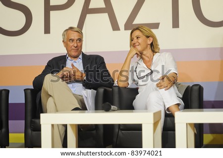 MILAN, ITALY - SEPTEMBER 03: Giuliano Pisapia at the Democratic Party held in Milan September 3, 2011. Present at the party the mayor of Milan Giuliano Pisapia who spoke of the problems of the city