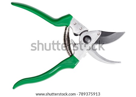 Garden secateurs isolated on a white background with clipping paths Photo stock © 