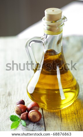 Bottle of sunflower-seed oil