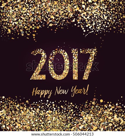 New Year Card Stock Vector Illustration 506044213 : Shutterstock