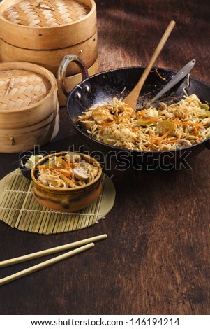 Chinese Noodles. With space for text