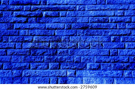 Blue Stone Wall Background