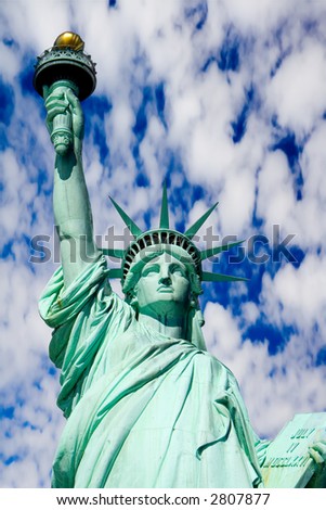 Statue of Liberty against Blue Sky
