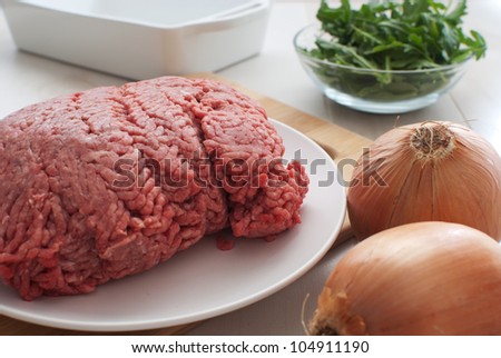 Ground meat horizontal