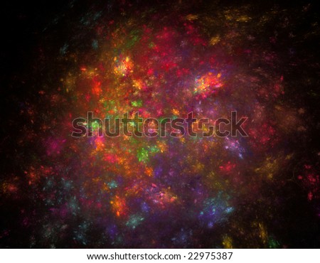 Abstract background with splashes of color on black