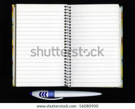 Note pad and pen