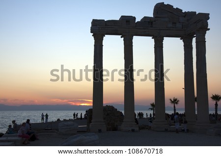 Sunset, Temple of Apollo, Side, Turkey