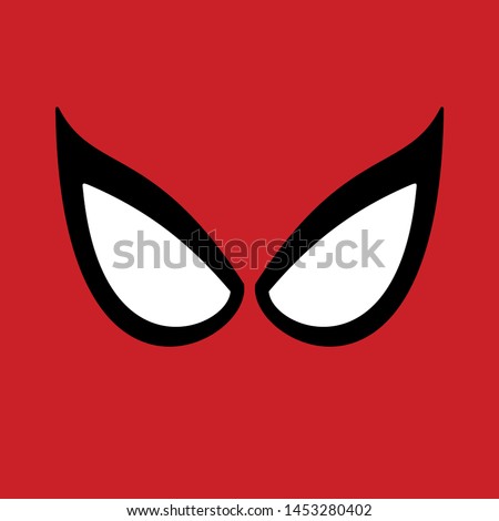 Superhero vector Mask. Big eyes - Vector illustration