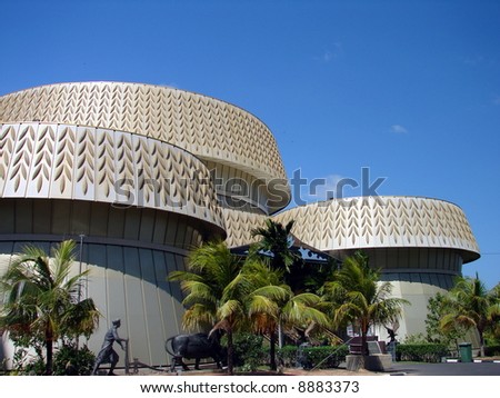 Golden building architecture - Rice Paddy seed design