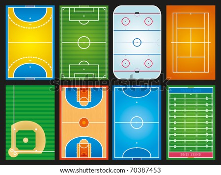 Sports Grounds Stock Vector Illustration 70387453 : Shutterstock