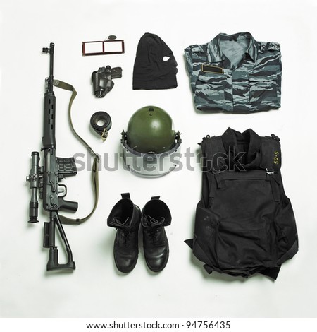 Ammunition and equipment of the Russian police and special forces