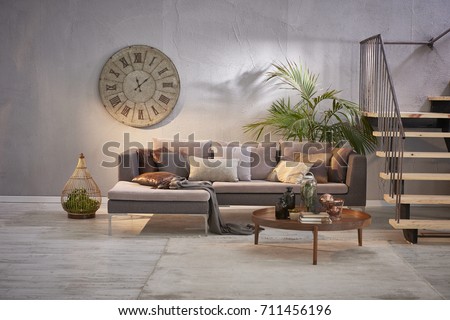 Image, Stock Photo Sofa corner in old fashioned apartment