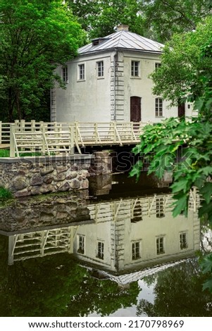 Estate in Zalesie belonged to Oginsky since the 18th century. High quality photo Zdjęcia stock © 