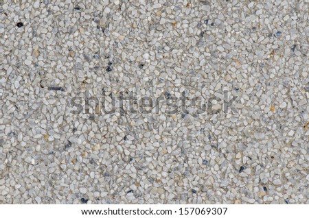 Texture of small white gravel, Thailand