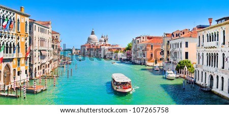 Similar – Foto Bild Panoramabild von Venedig auf dem Wasser, Italien