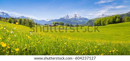 Image, Stock Photo Mountain panorama (Austria)