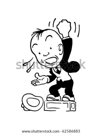 Soapbox - Retro Clipart Illustration - 62586883 : Shutterstock