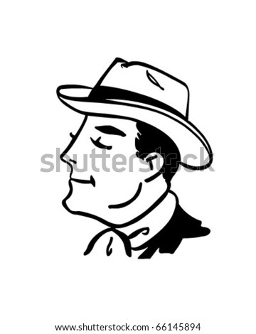 Sharp Looking Gent - Retro Clipart Illustration - 66145894 : Shutterstock