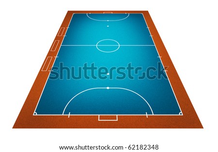 Illustration of Futsal ( Indoor football ) field.