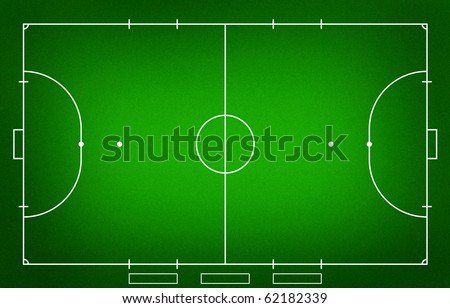 Illustration of Futsal ( Indoor football ) field.( grass court )