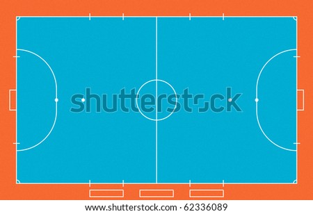 Illustration of Futsal ( Indoor soccer ) field.