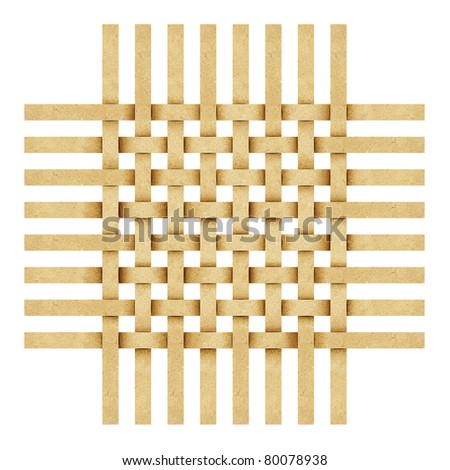 Grunge weave  recycled folded paper craft background