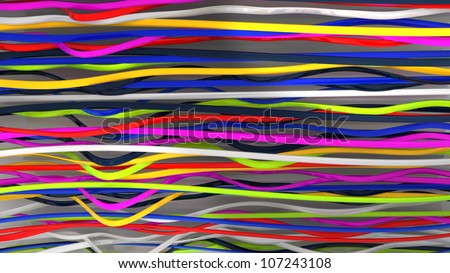Abstract colorful background made of plastic strips