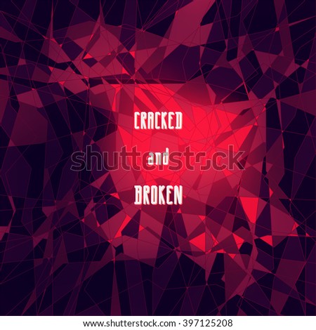 strange abstract stylized digital pattern with geometric figures