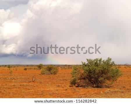 Thunderstorm in Australian outback