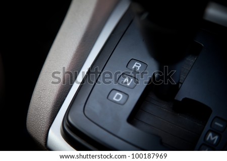 Gear auto position R reverse Foto stock © 