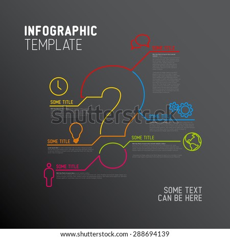 infographic template of question mark download free vector art