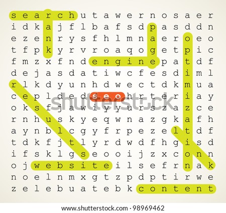 Seo - Search Engine Optimization Vector Background Illustration As Word ...