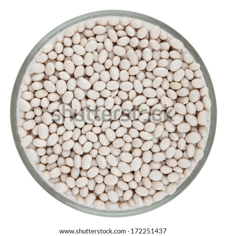 Lima beans isolated on white background with clipping path