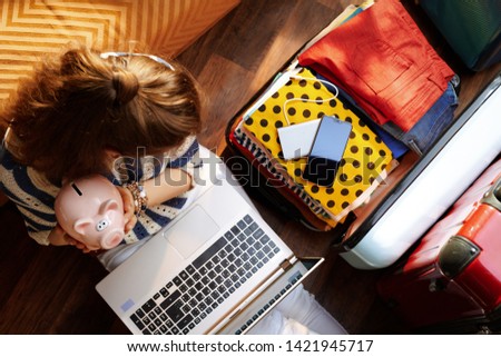 Similar – Image, Stock Photo Hotel room low budget