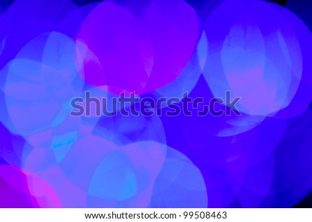 Blurred blue color lights background