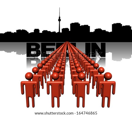 Similar – Image, Stock Photo numerous people in Berlin park in sunny weather